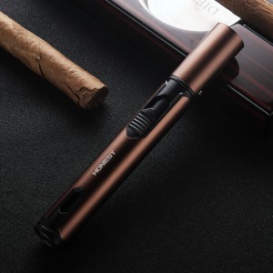 Baicheng מוצר חדש עמיד לרוח סיגר מצית אקדח ריסוס מיוחד טעינה ישירה מצית חיצוני נייד סיטונאי