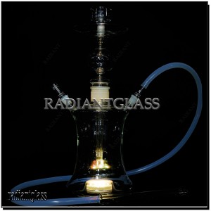 סט מלא של נרגילה ערבית 21 אינץ' של בר נרגילה בסגנון מזרח תיכוני עם אביזרי נרגילה מזכוכית קלה