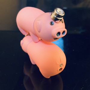 Internetinė įžymybė kūrybinga maža kiaulė dviguba žiebtuvėlis kiaulės nosies purškalas ugniai mielas asmenybei pritaikytas pripučiamas žiebtuvėlis didmeninė prekyba