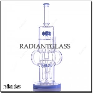 Water Pipe Novelty Glass Bong Recycler Hookah