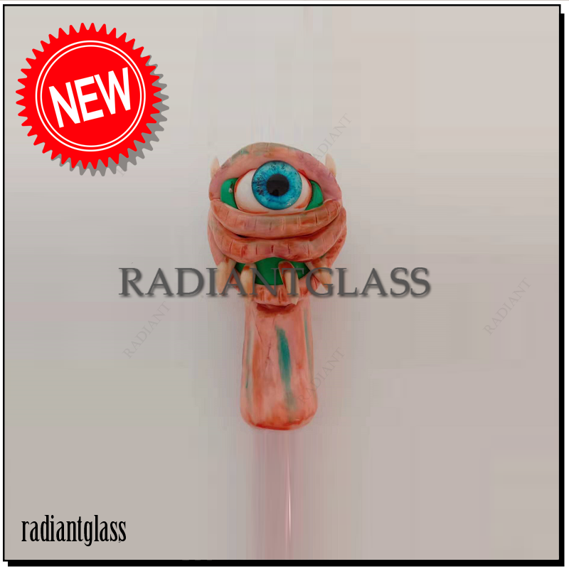 Glass Pipe Monster Themed 3D Hand Pipe Wholesale