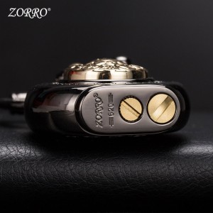 New Zoro Zorro Rocker Arm Six Character True Word Twelve Zodiac Armor Rotating Circular Clock Lighter z620