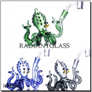 5 Inchi Hookahs Novelty Glass Water Pipe Shisha Colorful Octopus