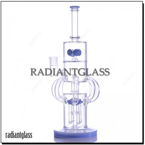 Water Pipe Novelty Glass Bong Recycler vannpipe