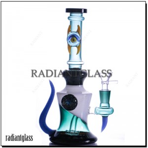 Narghilè vetru Bong Tricolore cù ciotole da 14 mm pipa d'acqua 2022 i più recenti accessori per fumatori di tabacco