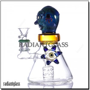 Iholeyili 6.6″ iShowerhead Perc Glass Bong Water Pipe