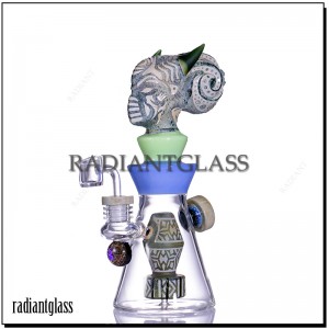 10.5 mirefy Glass Bong Egypt andian-dahatsoratra vaovao Water Pipe Hookah