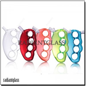 Wholesale Colored Knuckles Bubbler Glass Pipe