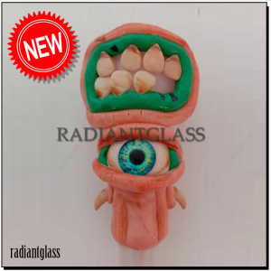 Teava de sticla Monster Themed 3D Hand Pipe Wholesale