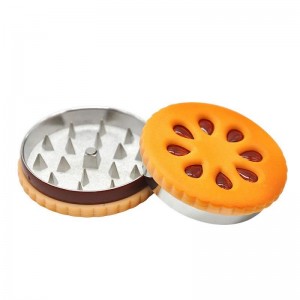 Magnetic Cookie Tabaco Grinder 2 Levels Extra Fine Chopping Metal Dry Herb Crusher