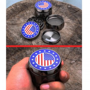 Wholesale Tabacco Grinder American Flags Herbs Crusher Supplier