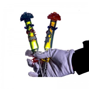 Ծխելու աքսեսուար Նեկտար հավաքող գունավոր հավաքածու Titanium Tips DAB Glass Straw Oil Rigs Smoking Glass Pipe
