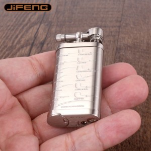 Monsoon Lighter Gas Retro Grinding Wheel Lighter Cigarette Pipe Pressure Bar Multifunctional Lighter JF003 Gift Box