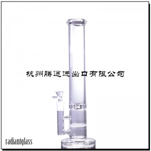 Straight Glass Water Pipe Smoking Hookah Crack Pipes Bong