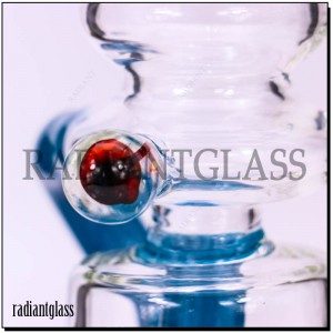 Klein Recycler Glass Bong Blua Koloro