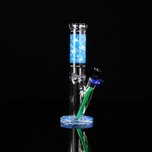 Hookah Pipe e Ncha ea Glass Pipe Heat-Resistant Glass Hookah Smoking Pipe Multi-Colour Glass Hookah
