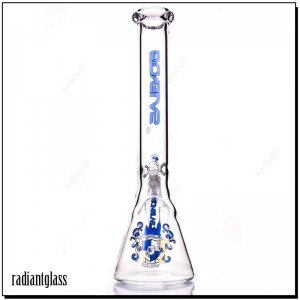 Pipa de agua con vaso de precipitados Bong pesado de vidrio de 10 "
