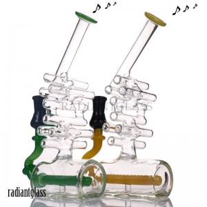 Music Note glass vannpipe Novelty Bong