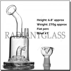 6.8 ″ Shower Head Perc Dab Rig Glass Water Pipe