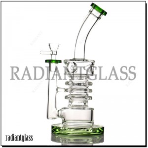 8.5″ Dalawang Honeycomb Perc Glass Water Pipe