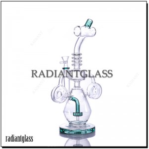 Slim Neck Recycler Rig With Double Ring Tube