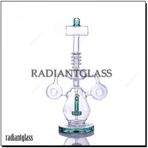 Slim Neck Recycler Rig Mei Double Ring Tube
