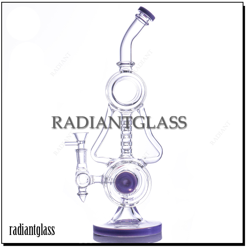 15.4 Inches Recycler Dab Rig Bent Neck Bong Featured Image