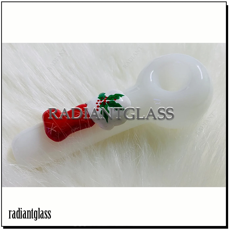 Christmas 3D Glass Hand Pipe Gift Pipe