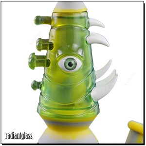 Eye Four-Bar Silicone Glass Bong With Bowl 14mm