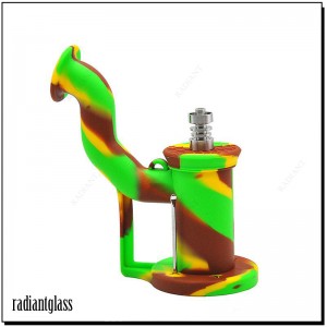 4.6 Inches Assemble Silicone Bong Shower 3 Parts Head Percolator
