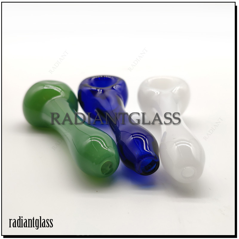 4 tuumaa lasikäsiputki lusikka Rigs Bubbler 3 väriä