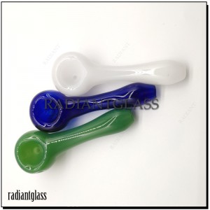 4 Inches Glass Hand Pipe Spoon Rigs Bubbler 3 kleuren