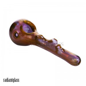 4.9 Inches Violet Tree Branch Glass Pipe
