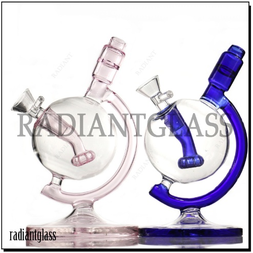 Globe Novelty Mini Glass Smoking Water Pipe DAB Rig