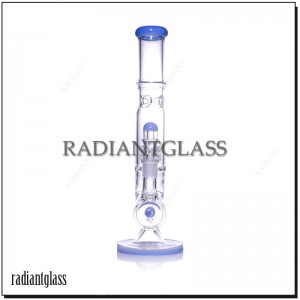 Stekleni bong 13,3”/34 mm z ravno cevjo za vodno cev Matrix Perc in zvončastim kozarcem