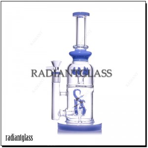 10 "Wholeasle Glass Bong Tabaco Glass Polbo Flor interior