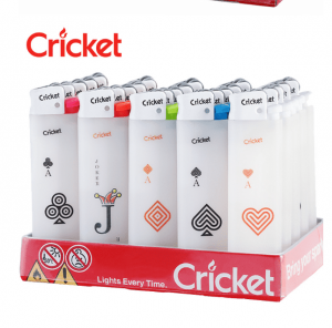 Mga imported na lighter, grinding wheel lighter, Swedish Cricket Grasshopper Elegant series na disposable advertising lighter