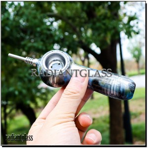 Metal Spoon Pipe & Nectar Collector, Shatterproof Smoking Pipes
