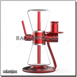 SANDGLAS Gravity Hookah Hourglass Swivel Hookah Set - Gravity Hookah Complete Set, 360-degree Rotating Transparent Glass