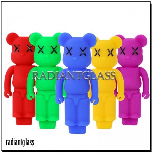 Wholesale 4.5 Inches Bearbrick Silicone Hand Pipe