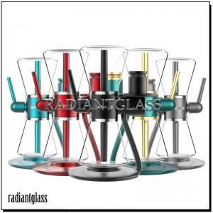 Wholesale SANDGLAS Gravity Hookah Hourglass Swivel Hookah Set – Gravity Hookah Complete Set, 360-degree Rotating Transparent Glass
