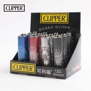 فندک داهای اسپانیایی CLIPPER Kelifu را می توان با گاز، چرخ سنگ زنی، فندک فلزی پر کرد.