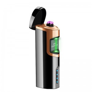 Debang naujas lazerinis jutiklinis ekranas baterijos ekranas USB įkrovimo lankinis žiebtuvėlis dovanų reklama el. prekyba cigarečių žiebtuvėlis