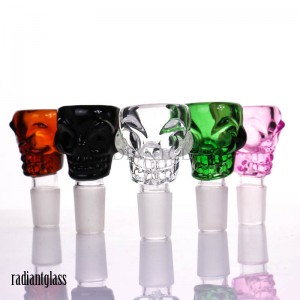 Vintage Skull Glass Bowl 14mm 18mm Male For Hookah Water Bong Pipa di tabacco per fumare