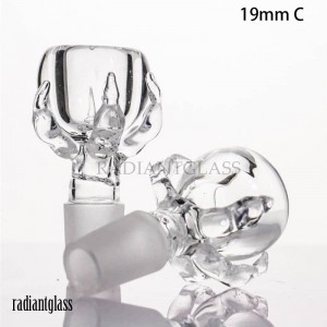 Kleurrijke glazen kom 14mm18mm klauwen voor waterpijp