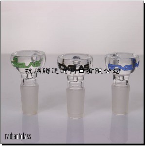 14mm 18mm Male Clear Reround Glass Slide Bowl Downstem