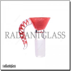 Steklena skleda iz roga, ročno izdelane steklene drsne sklede za zelišča 14 mm/18 mm
