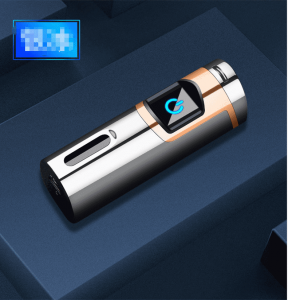 Debang New Laser Touch Screen Batteria Display USB Charger Arc Lighter Regalo Publicità E-commerce Accendisigari