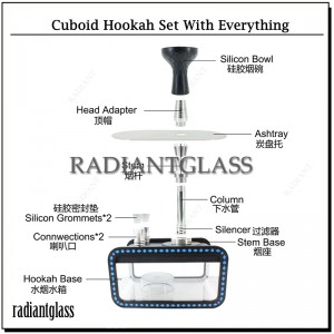 Tank Acrylic Shape Hookah Arabian Hookah Pipe Accessories လက်ကား နှစ်ဆ ခံစားပါ။