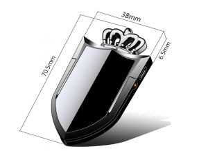 الجملة الهاتف المحمول قوس USB قابلة للشحن ولاعة السجائر ولاعة رائعة التاج